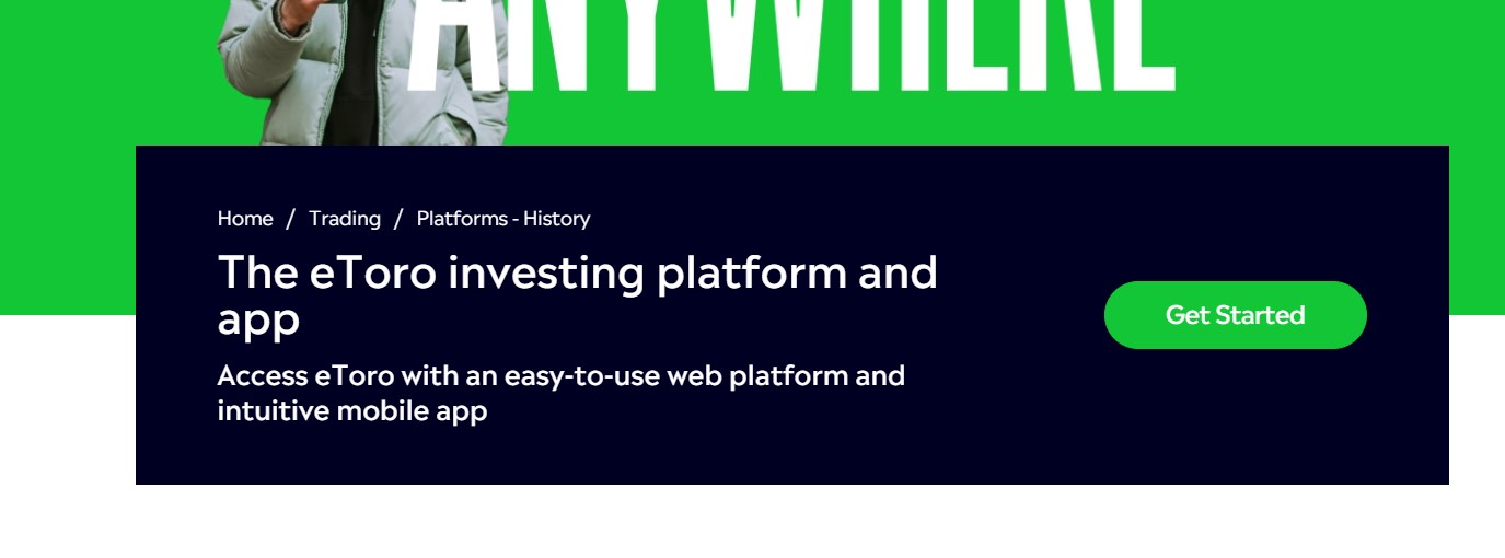 eToro trading platforms